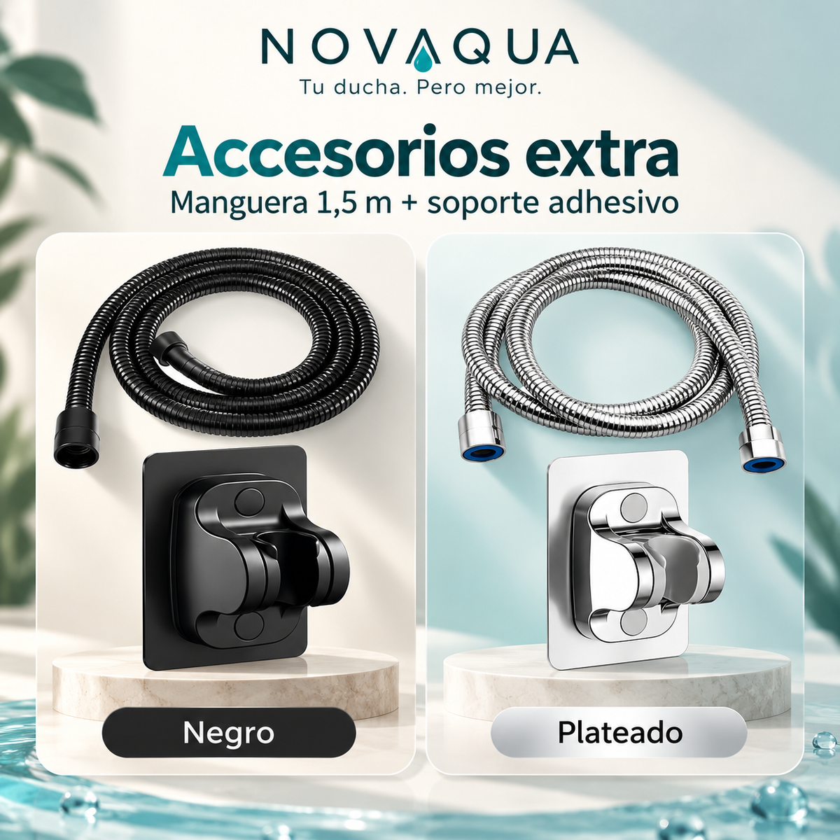 Kit NOVAQUA™ | Manguera 1,5 m + Soporte