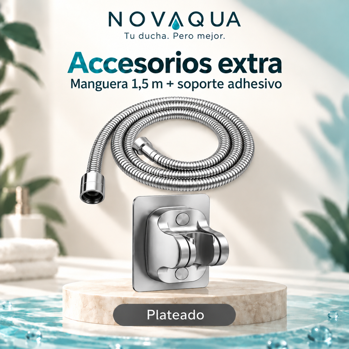 Kit NOVAQUA™ | Manguera 1,5 m + Soporte